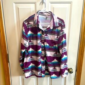 Misslook Multicolor Patterned Button-Up Shirt size L